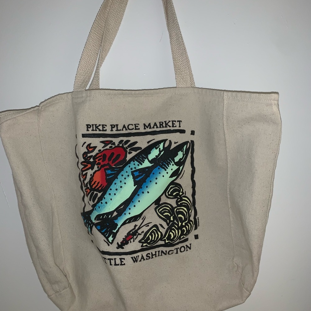 PIKE PLACE MARKET FISH TOTE BAG